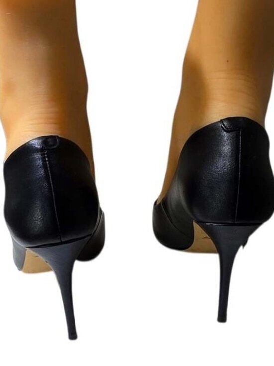 ALDO Black Metal Studded Pump Heel Shoes - Picture 6 of 13